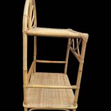 Rattan bedside table from the 70s Italy