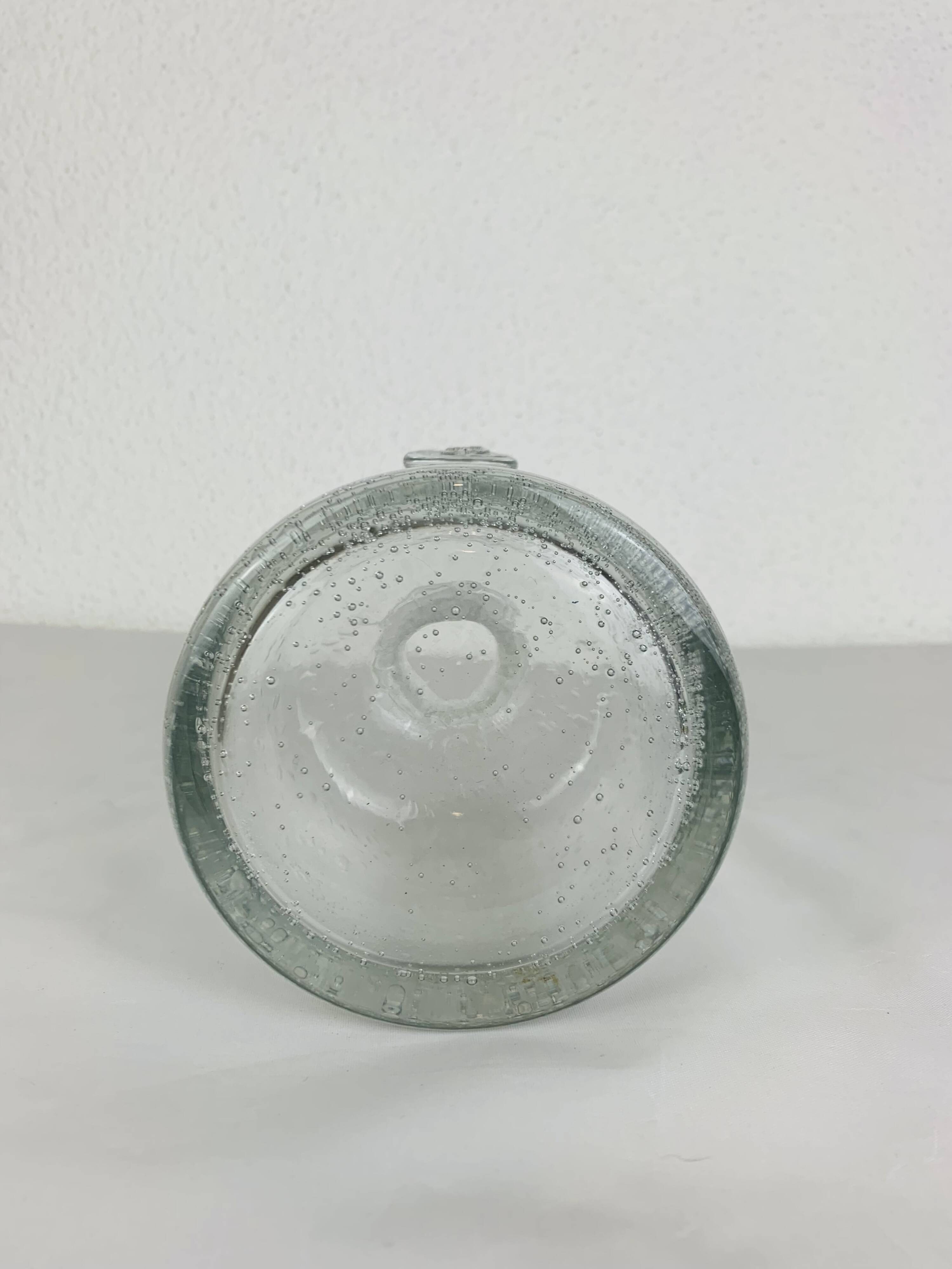 Vintage Biot bubble glass vase