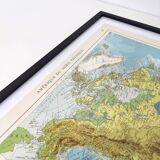 Vintage North America map from 1950
