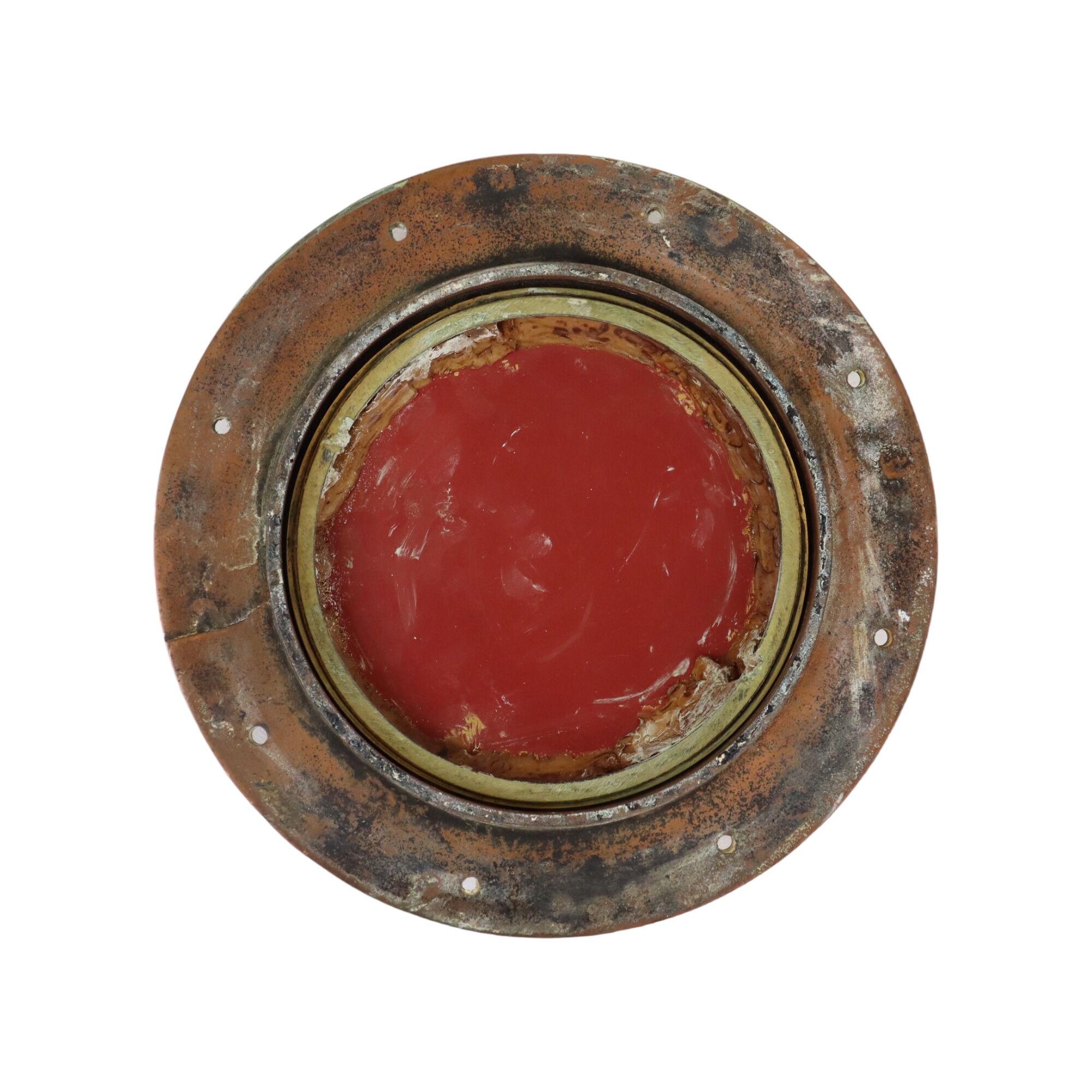 Authentic copper porthole mirror nautical shipping 32cm