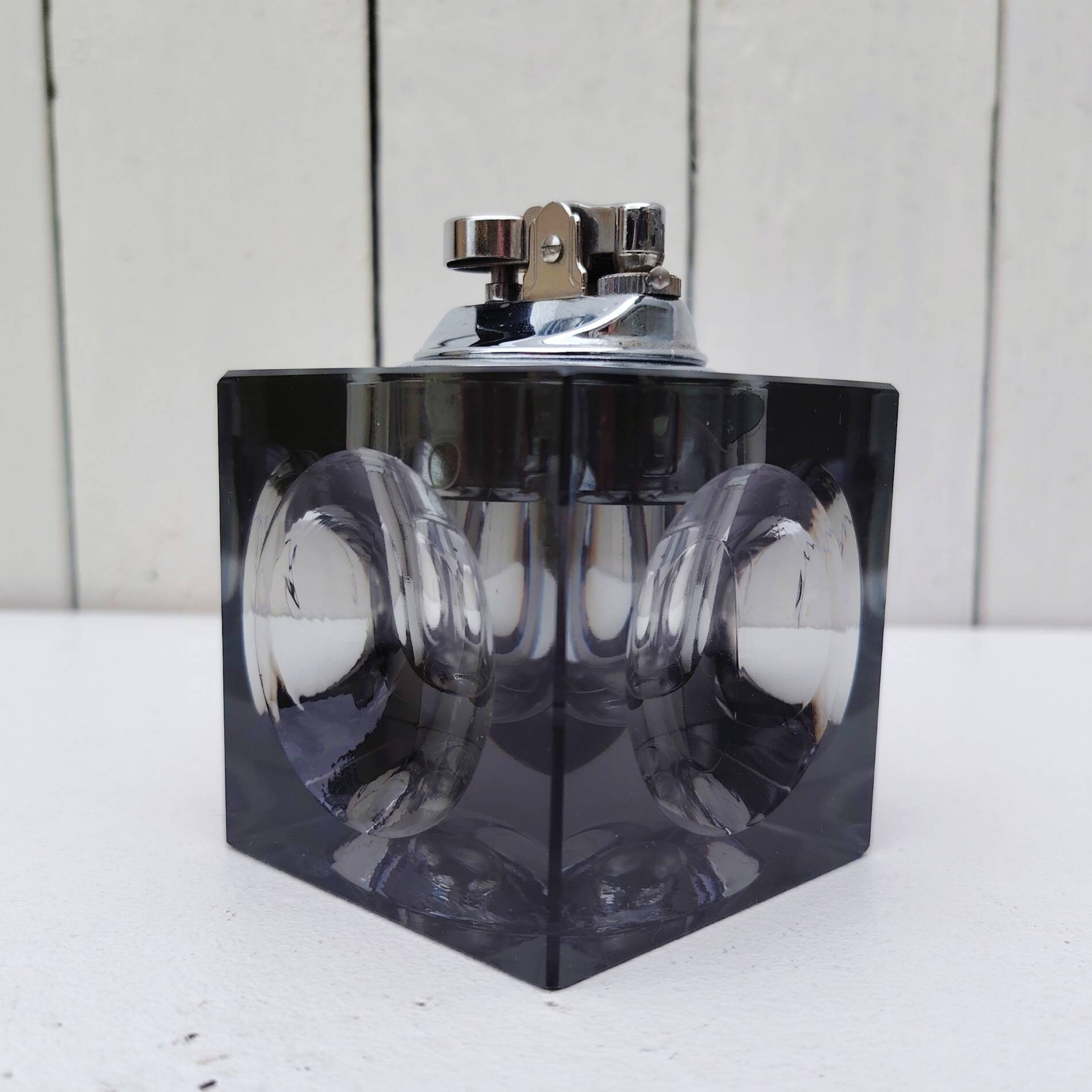 Vintage Antonio Imperatore Smoked Glass Lighter
