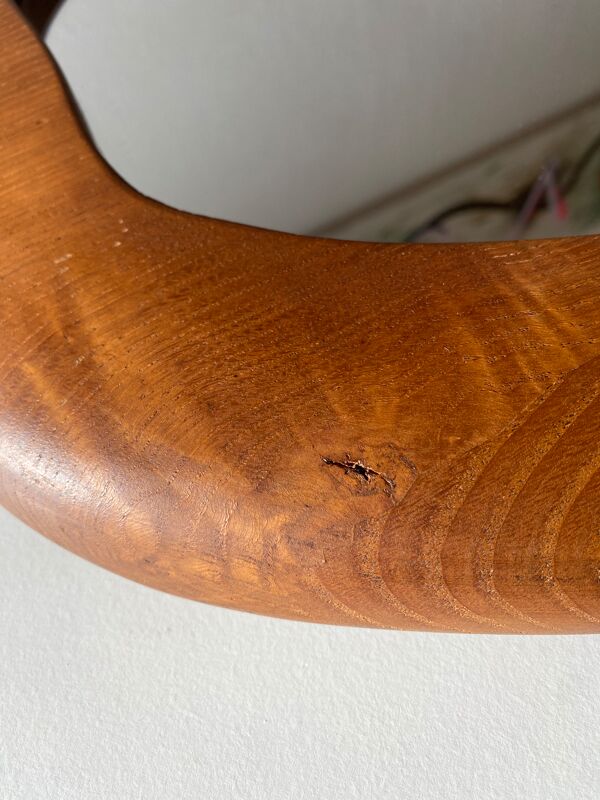 Miroir pomme en bois