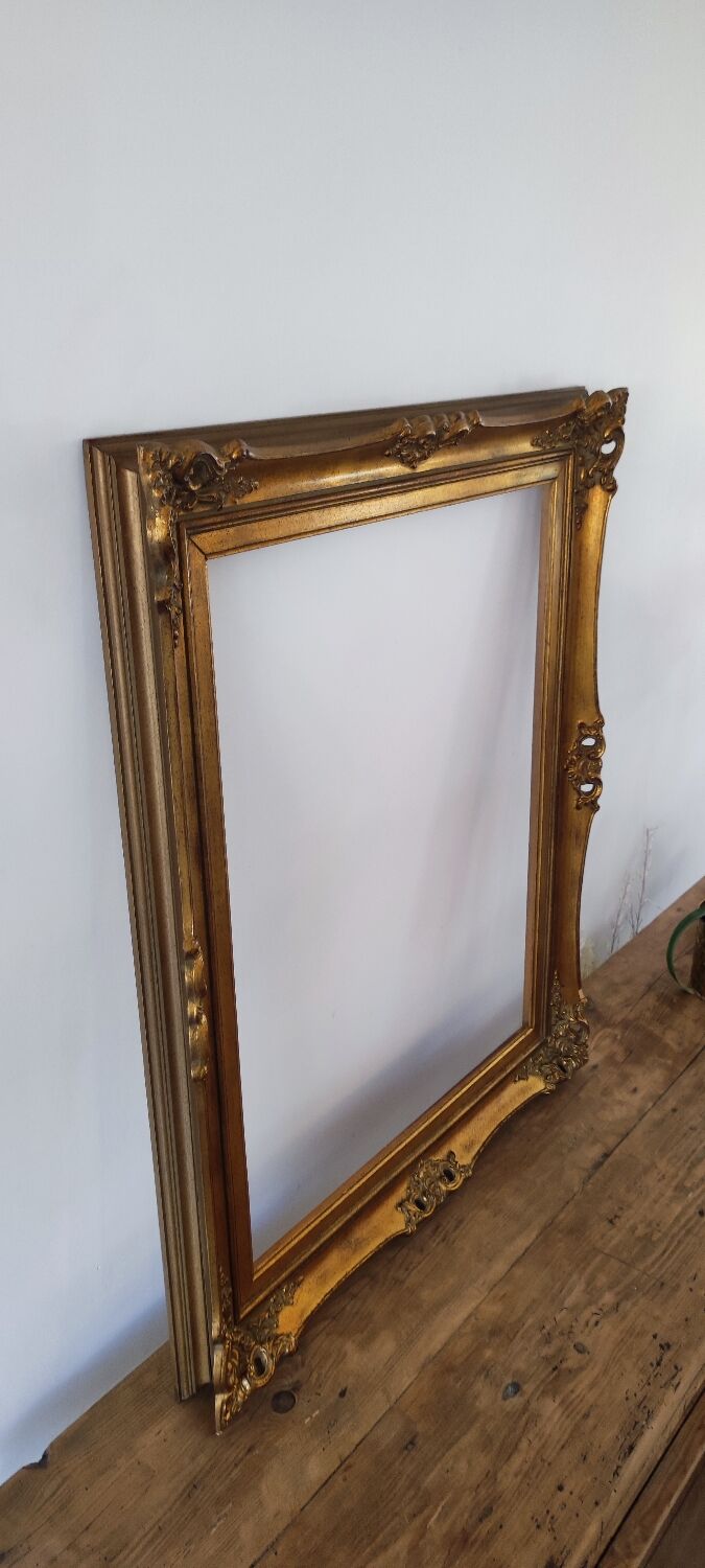 Gilded and molded wooden frame