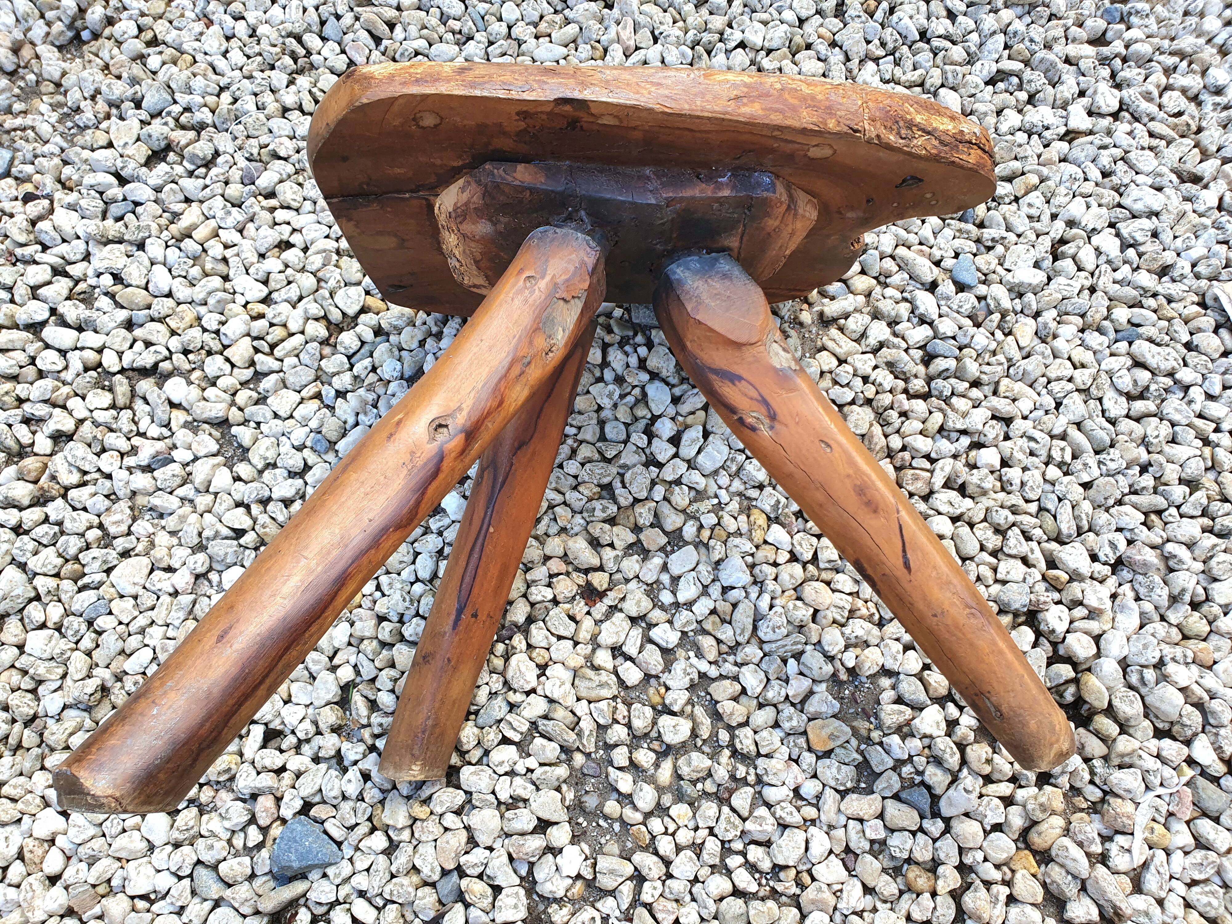 Brutalist tripod stool