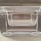 Large ashtray in solid crystal modernist design monogram "sa" art