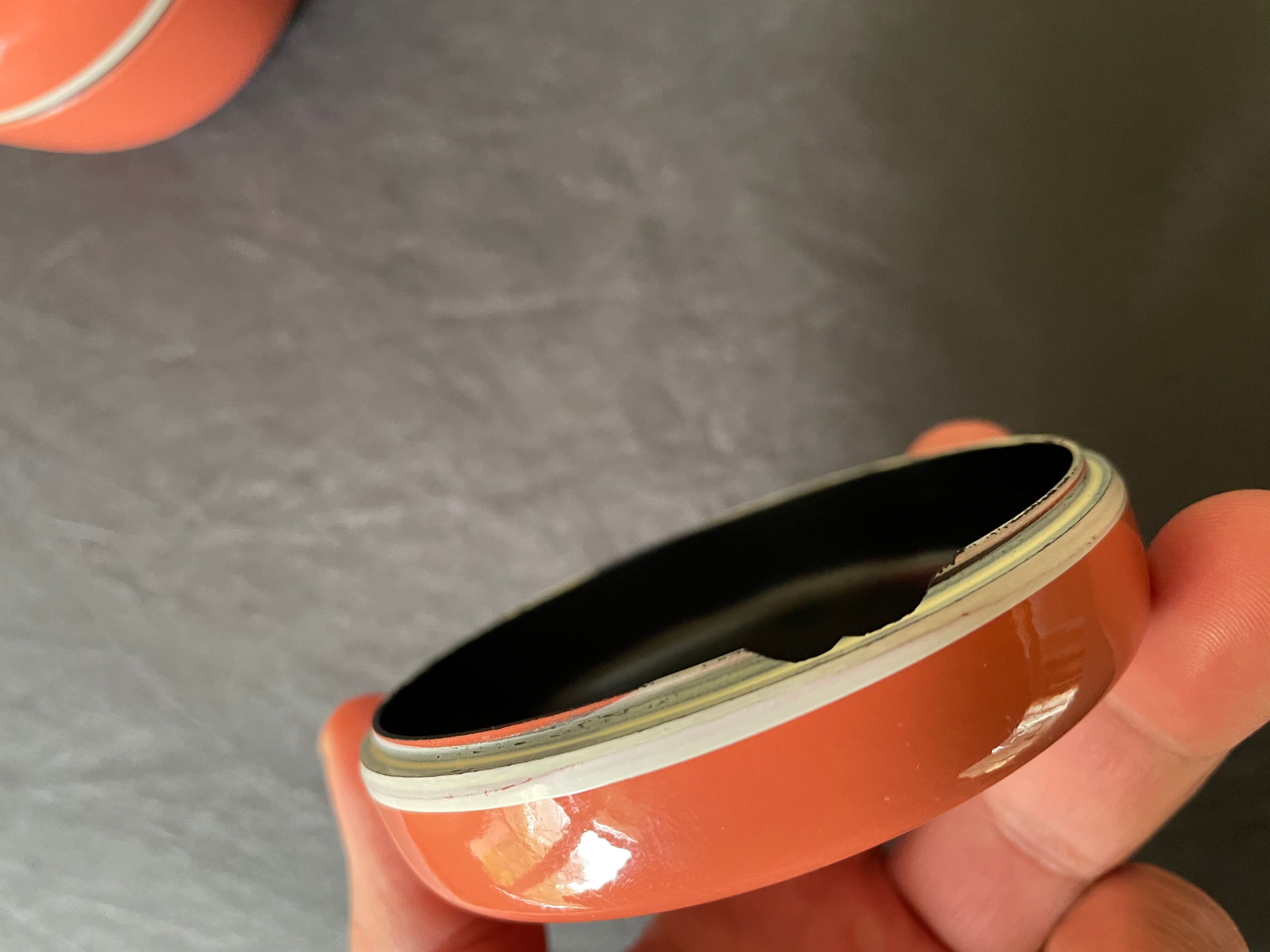 Pull-out boxes in bakelite lacquered 70s