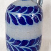 Bouteille en grès bleu d'Alsace Poterie Schmitter Betschdorf