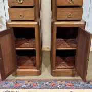 Pair of mahogany cabinets from the early 20th century.