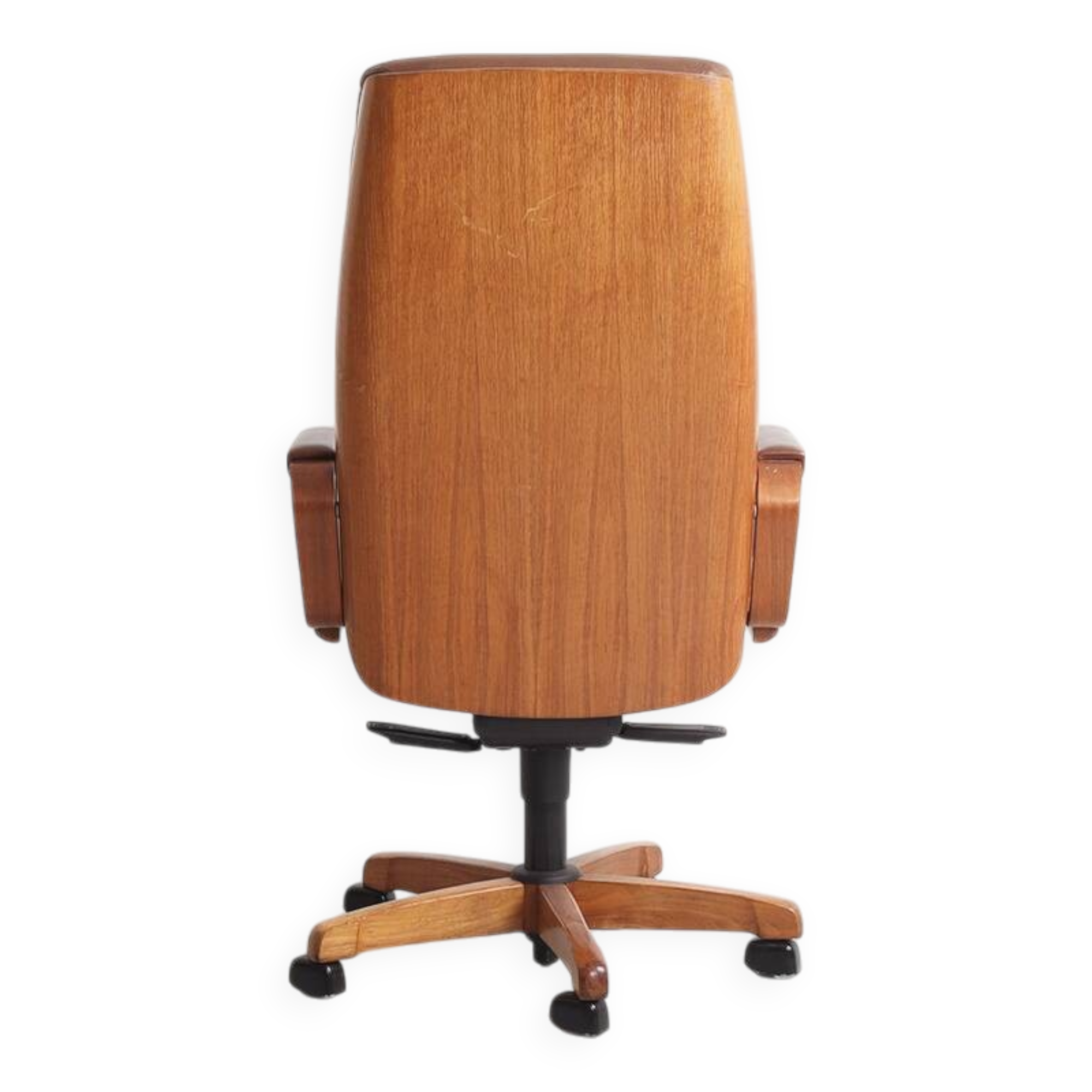 Fauteuil de bureau vintage en cuir