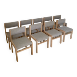 9 curly wool chairs