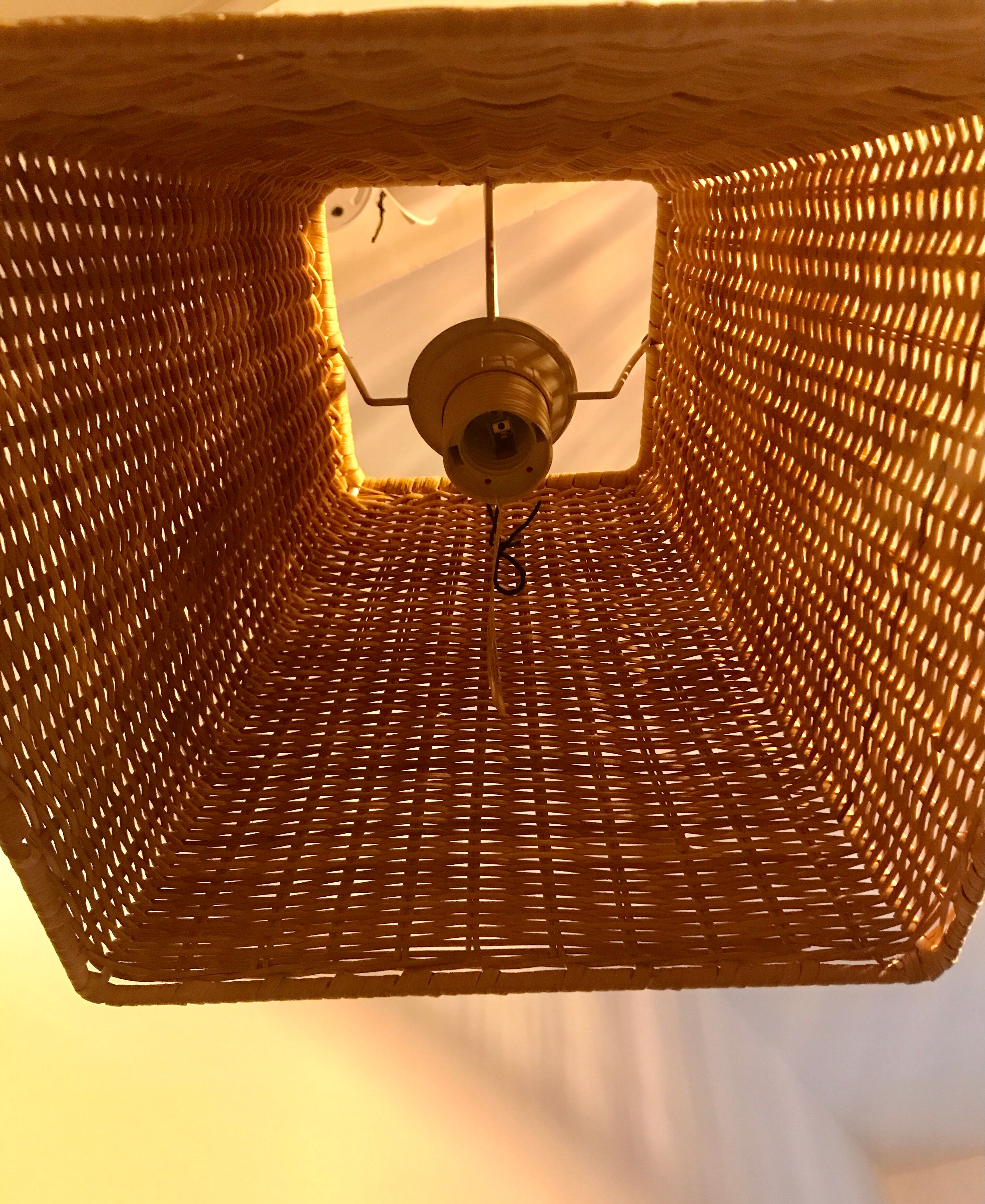 Square rattan suspension braided