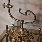 bronze lamp napoleon style lll 4 kg 36x27 cm tulip type muller unsigned