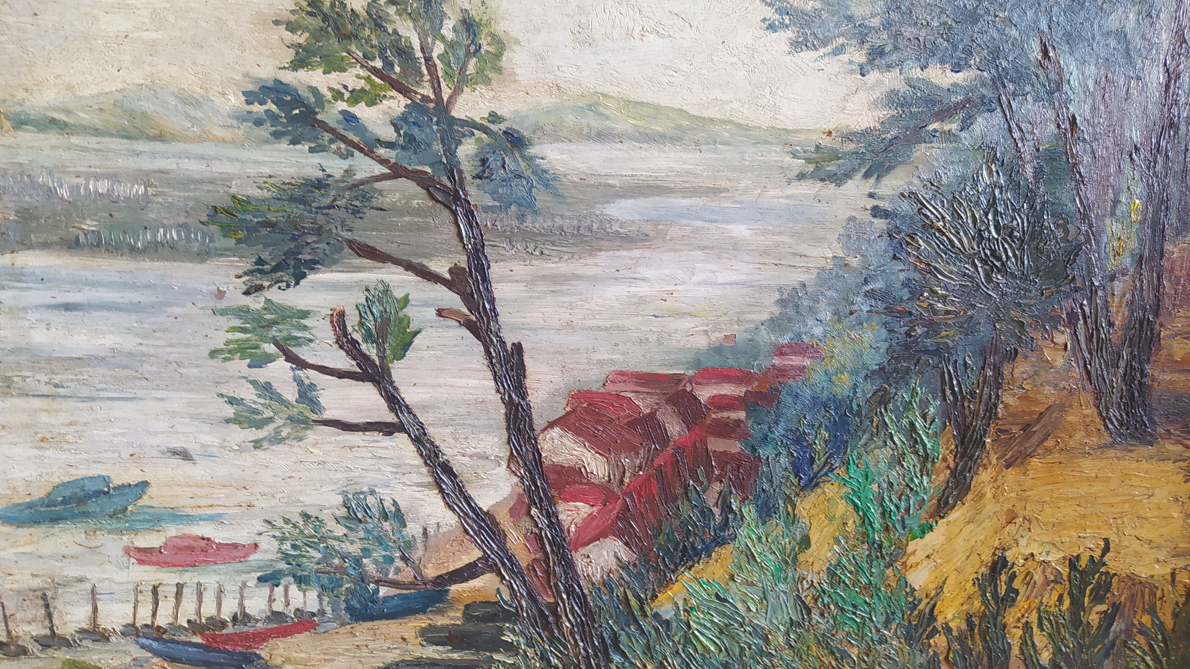 Tableau de Suzanne Pucheu Lashores le caon Cap Ferret 1930