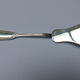 Antique silver mincing spoon