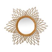 Miroir soleil en osier