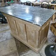 Counter with marble top from the 20th century.