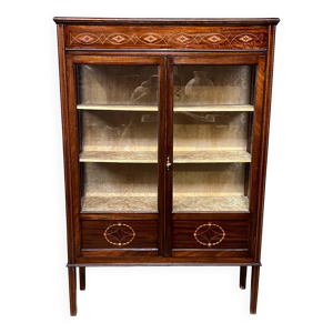 Vitrine. Marqueterie,