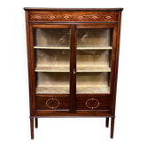 Display cabinet. Marquetry, mahogany.