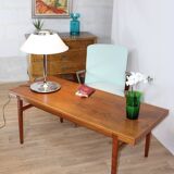 Vintage coffee table 150x60 teak 1960 denmark