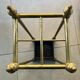 Umbrella stand in brass and cast iron