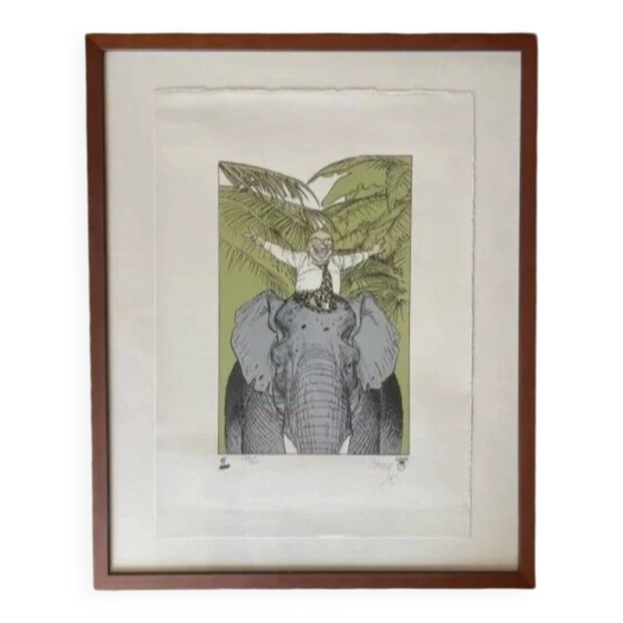 François Boucq (1955) - The Adventures of Jérôme Moucherot - Lithograph