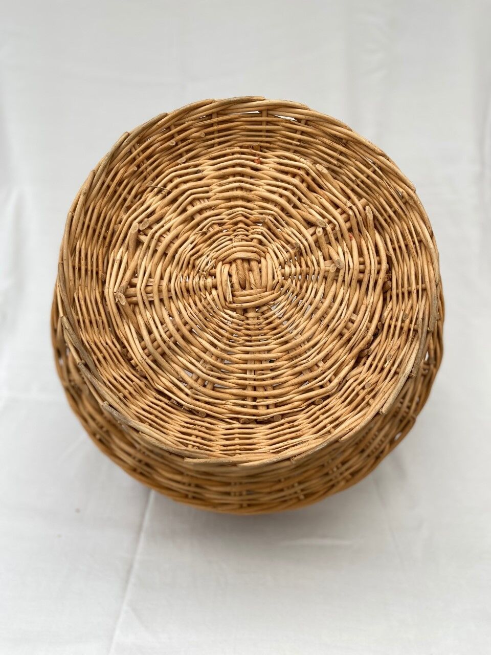 Vintage osier bar basket