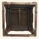 Antique Chinese coffee table in elm, rattan top, 19th century.