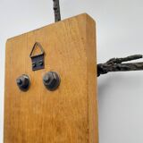 Brutalist sculpture, crucifix by René Mignion, France, 1967