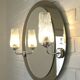 Illuminated Vanity Mirror Vintage Bathroom Wall Mirror from Germany 1980's