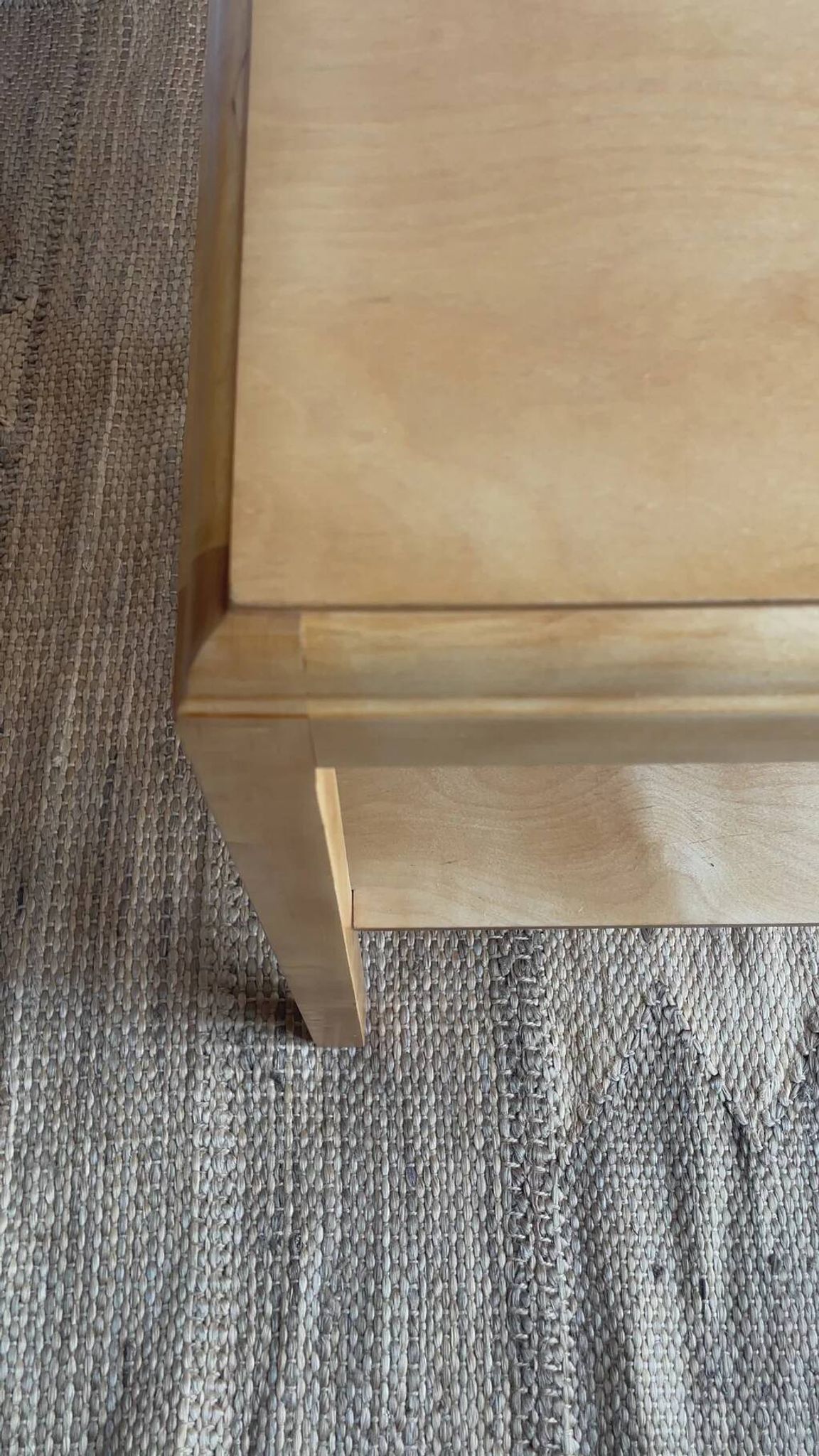Swedish modern birch side table, late 20th century