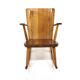 Brutalist pine rocking chair, Göran Malmvall, Svensk Fur, Sweden, 1960