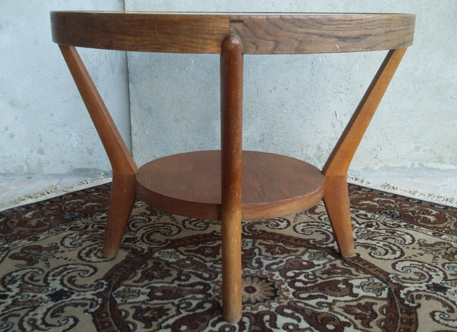 50/60 oak design coffee table