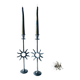 Pair of sun candle holders