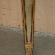 Half-moon console Eglomise Theodore Alexander with a gold finish.