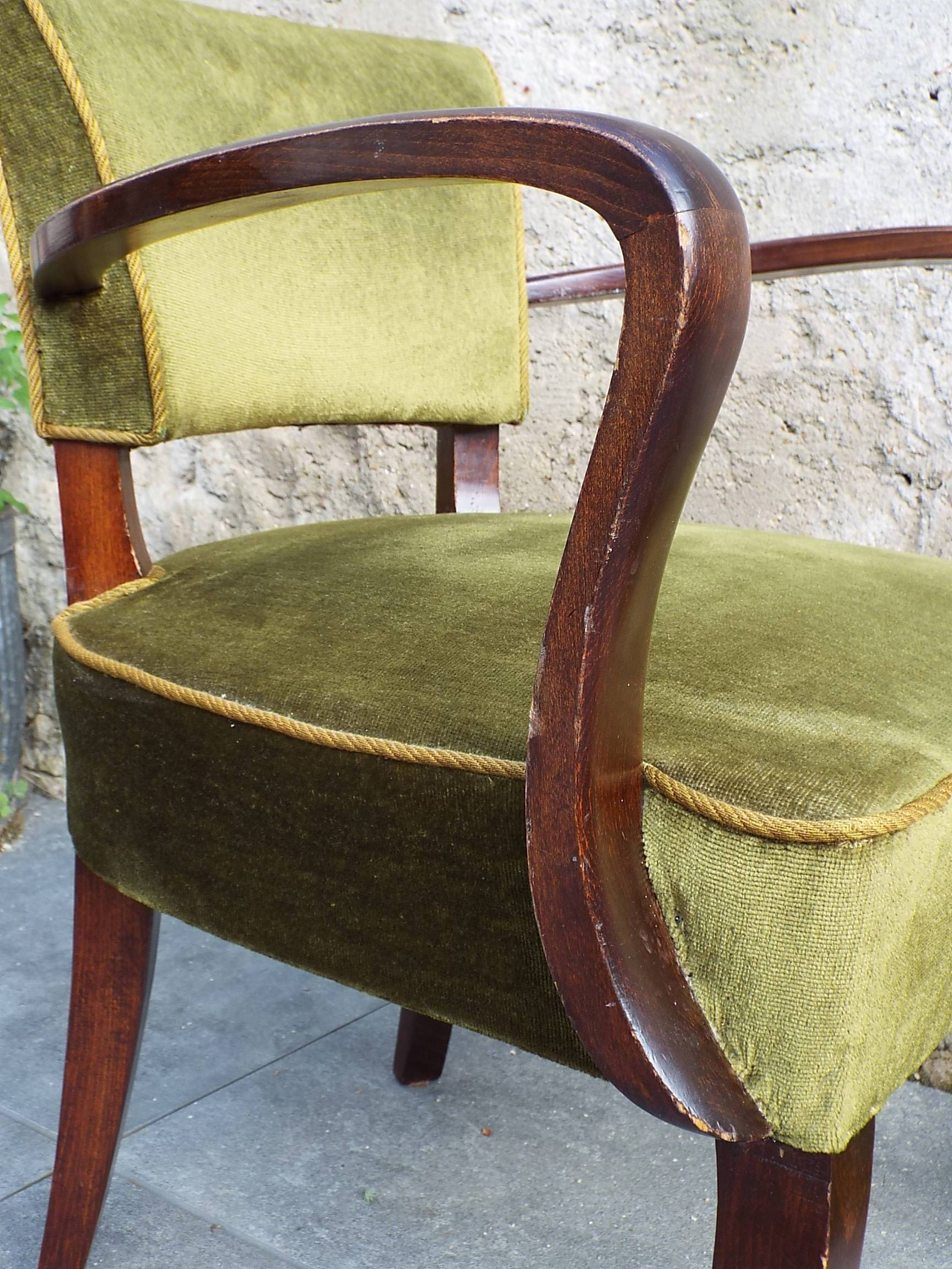 Fauteuil bridge art déco