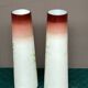 Paire de vases en opaline. Peints à la main.