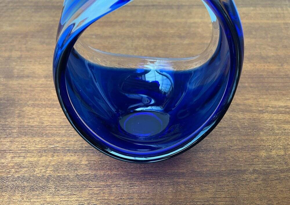 Vintage vase and bowl in art glass from Bayel, France, 1970s, set of 2.