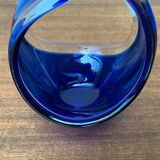 Vintage vase and bowl in art glass from Bayel, France, 1970s, set of 2.