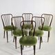 Série de 6 chaises type "Baumann" France 1950's