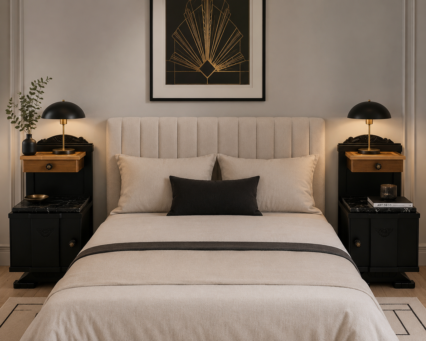 Art Deco bedside tables