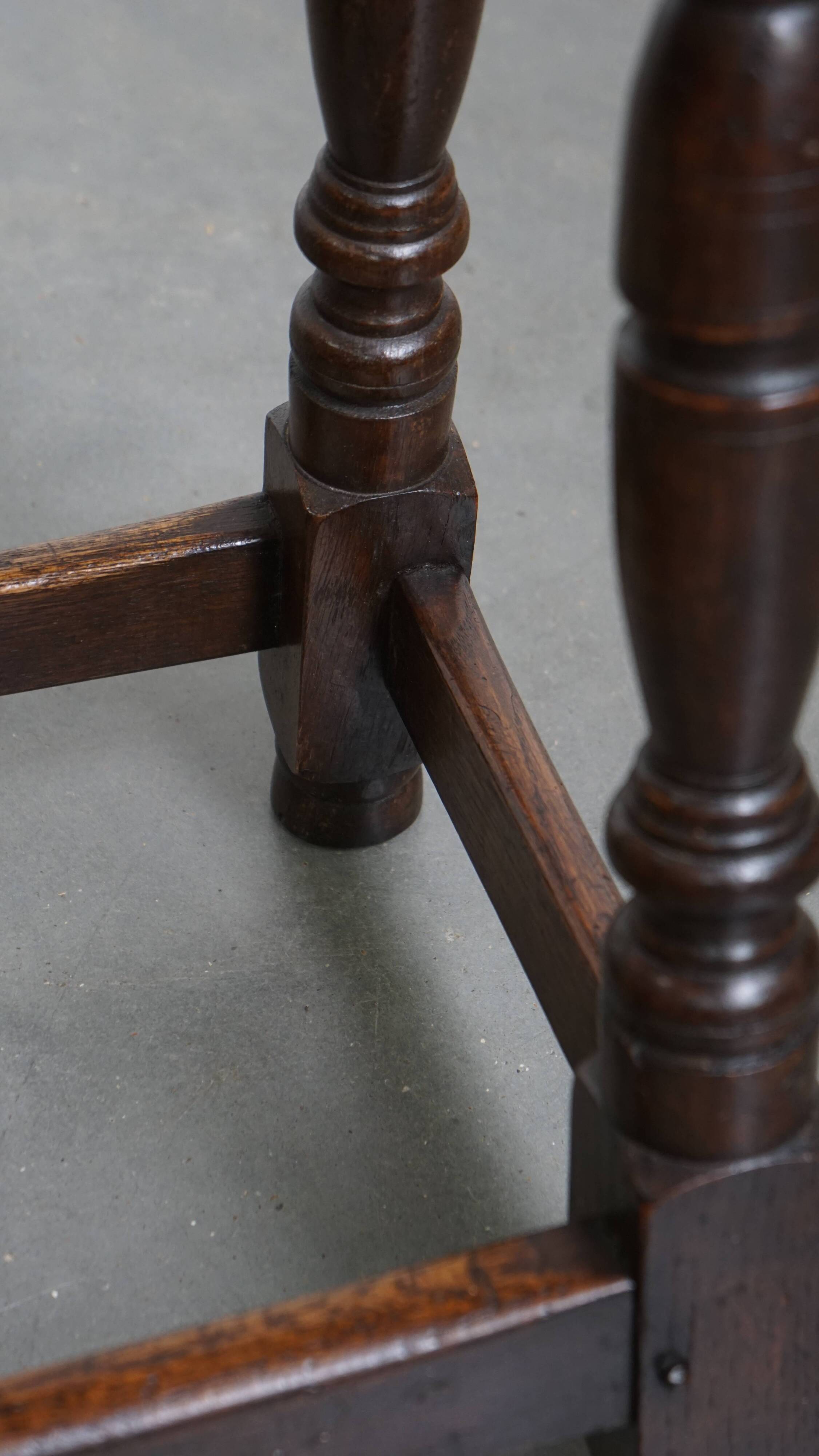 Antique English Stool / Joint Stool / Side Table from the 18th Century