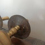 18th century disc candlesticks