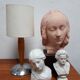 Bust biscuit porcelain Limoges young woman head after Donatello