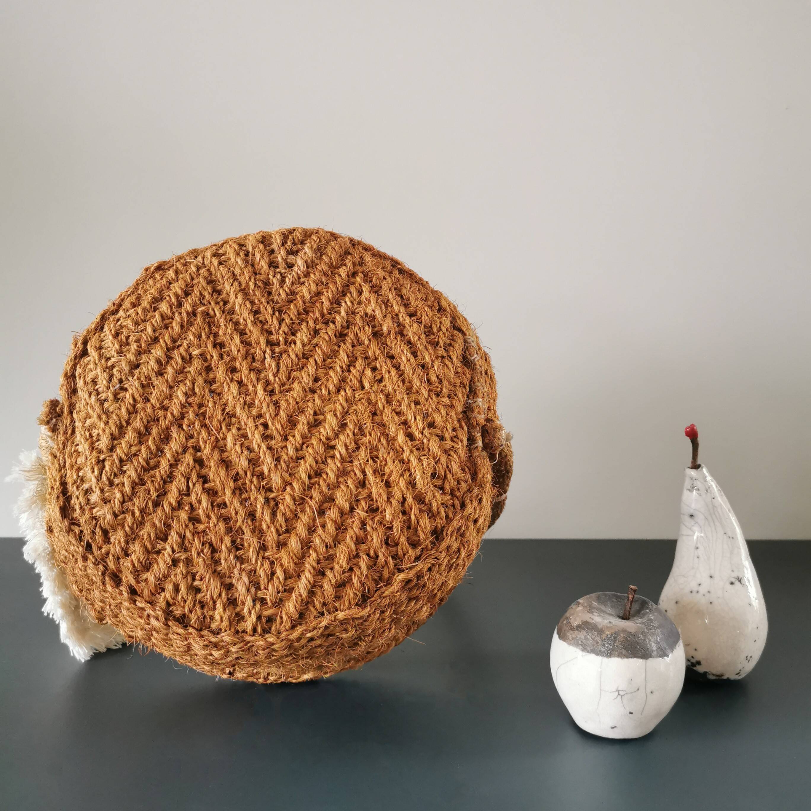 Coconut fiber basket