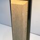 Table Lamp in Travertine and Gold Chrome, French Work, circa 1970