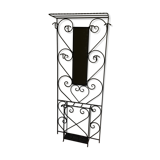 Wrought iron coat holder