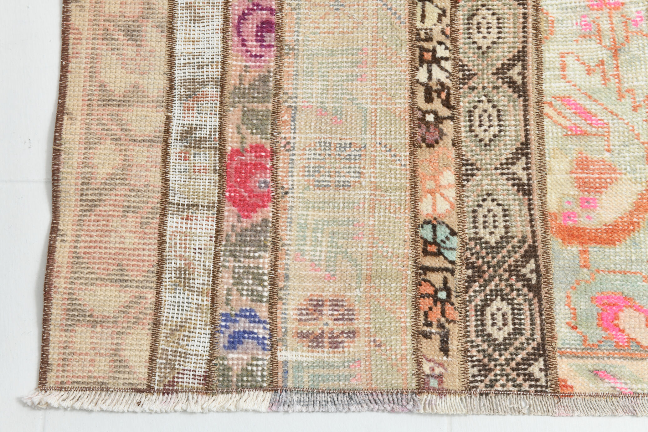 2x6 short vintage runner rug, 71x195cm
