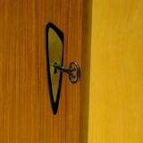 Armoire vintage à 4 portes, design moderne du milieu du siècle, en érable et teck, années 1950