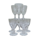 8 verres à vin