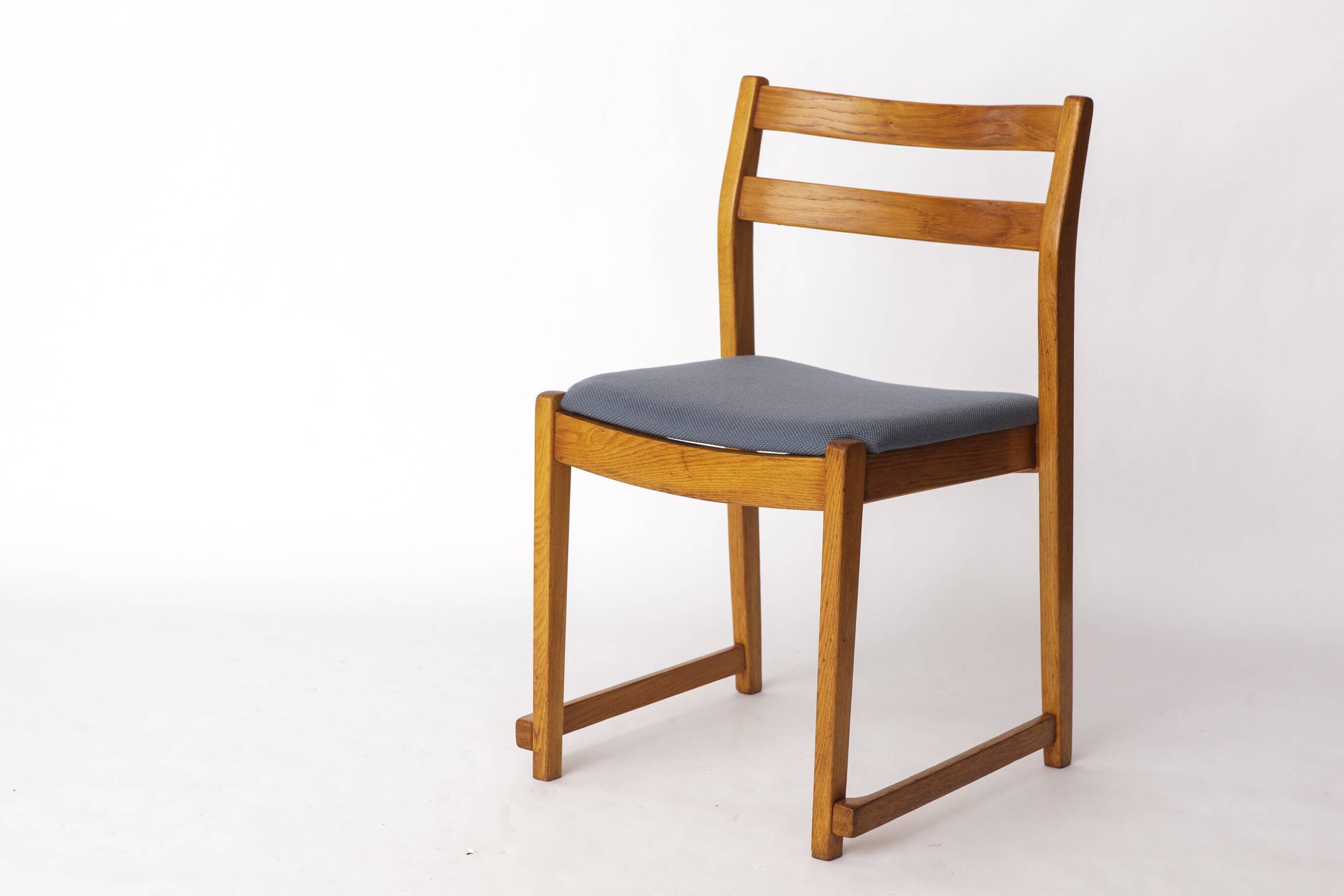 Vintage Oak Stacking Chair by Carl-Ewert Ekström – 1960s Scandinavian Desig